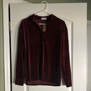Vestique Burgundy Velvet Top